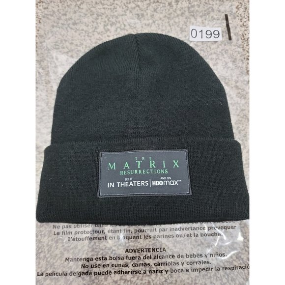 Matrix Resurrections HBO Max Beanie Promotional‎ Item - Picture 1 of 4